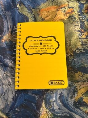 Little Big Book Wide Ruled Spiral Notebook - Yellow